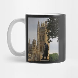 Churchill Statue, London Mug